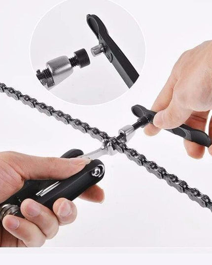 ROCKBROS 16 in 1 Bike Bicycle Multi Repair Tool Set Kit Hex Spoke Cycle Screwdriver Tool Wrench Mountain Cycle Tool Sets Black
