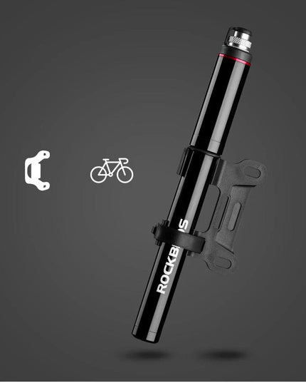 ROCKBROS Bike Bicycle Pump Aluminum Alloy 150PSI/260PSI High Pressure Mini Air Pump For Bike Cycling Tire Inflator MTB