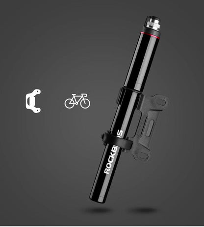 ROCKBROS Bike Bicycle Pump Aluminum Alloy 150PSI/260PSI High Pressure Mini Air Pump For Bike Cycling Tire Inflator MTB