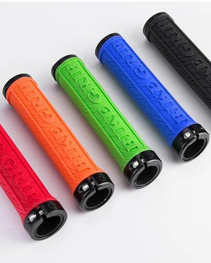 ROCKBROS TPR Rubber Bike Grips Bicycle Handlebar Mtb Grips Soft 3D Anti-skid Lock On Handle Bar Cycling Parts Bike Accessories