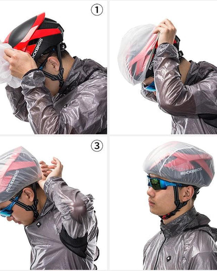 ROCKBROS Windproof  Waterproof Dust-proof Rain Cover MTB Road Bike Bicycle Helmet Cover Cycling Helmets Covers New, 4 Colors