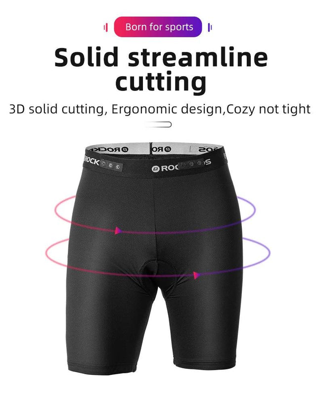 ROCKBROS 4D Women's Men's Shorts 2 In 1 With Separable Underwear Shorts Bike Shorts Climbing Running Bicycle Pants Cycling Trous