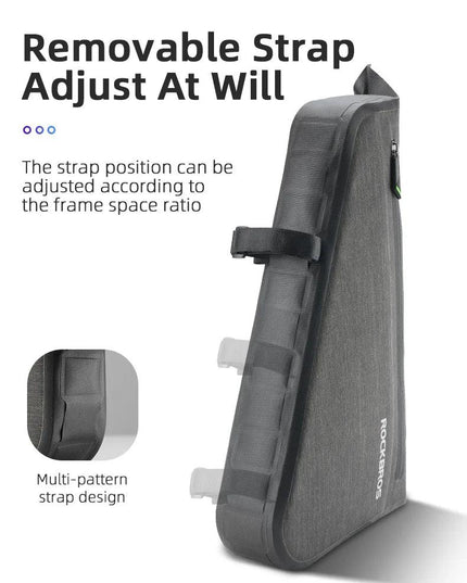 ROCKBROS Rainproof Bike Bag Large Capacity MTB Road Frame Bag Triangle Pouch Waterproof Caulking Bicycle Bag Pannier Accessories