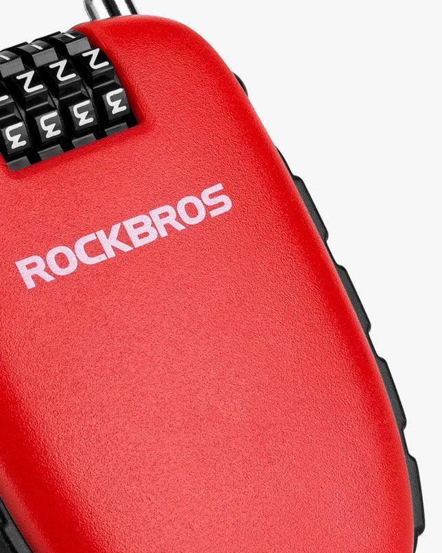 ROCKBROS Telescopic Bicycle Lock Anti-theft bike Lock Cable Helmet Lock Chain Backpack Cycling Password Lock Bike Accessories