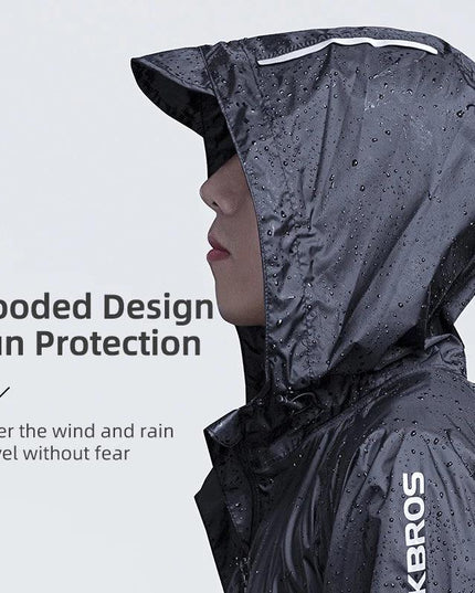 ROCKBROS Cycling Waterproof Jacket Men Breathable Reflective Hooded Raincoat Waterproof  Outdoor Sport Windbreaker European Size