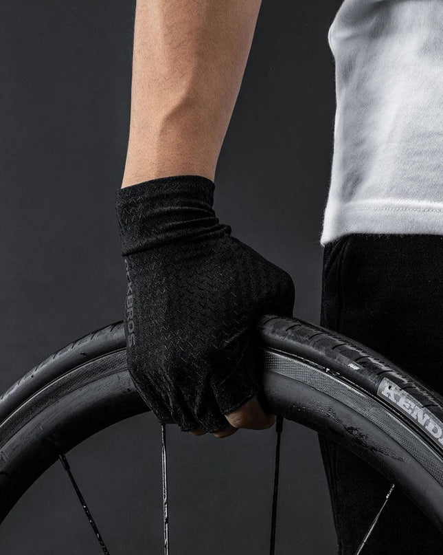 ROCKBROS Cycling Gloves Autumn Spring MTB Bike Gloves SBR Pad Half Finger Bicycle Goves Men Women Breathable Shockproof Gloves