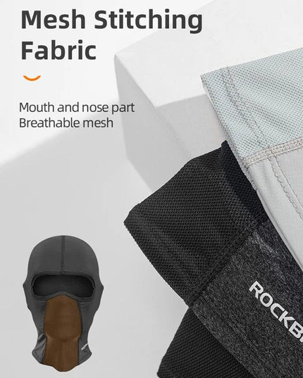 ROCKBROS Cycling Mask Summer UV Protection Balaclava Glasses Face Breathable Hole Men Women Quick-Drying Bicycle Ice silk Mask
