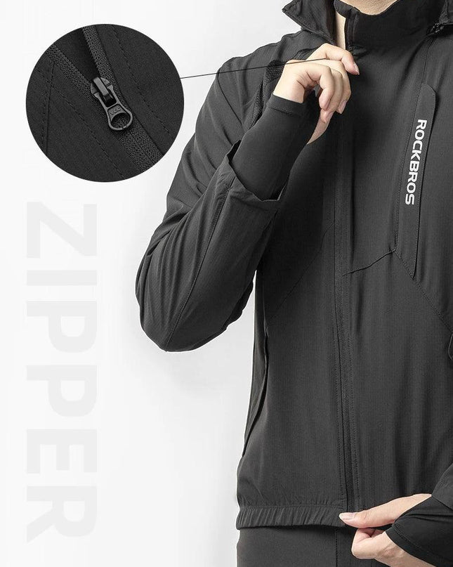 ROCKBROS Men's Cycling Clothing Sets Spring Autumn Breathable Cycling Jacket Comfortable Thin Unisex Outdoor Sport Suit EUR Size