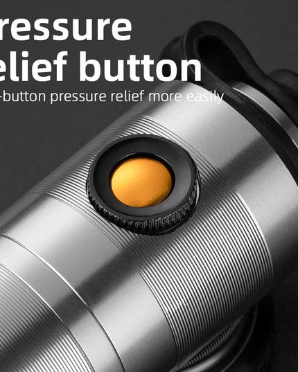 ROCKBROS Bike Pump High Pressure Aluminium Alloy CNC Dustproof Barometer AV/FV Ultralight Portable Inflater Bicycle Accessories