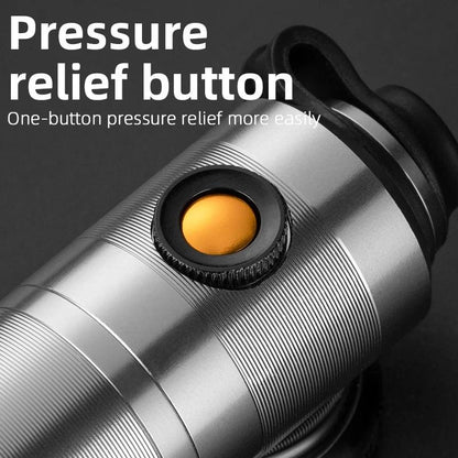 ROCKBROS Bike Pump High Pressure Aluminium Alloy CNC Dustproof Barometer AV/FV Ultralight Portable Inflater Bicycle Accessories