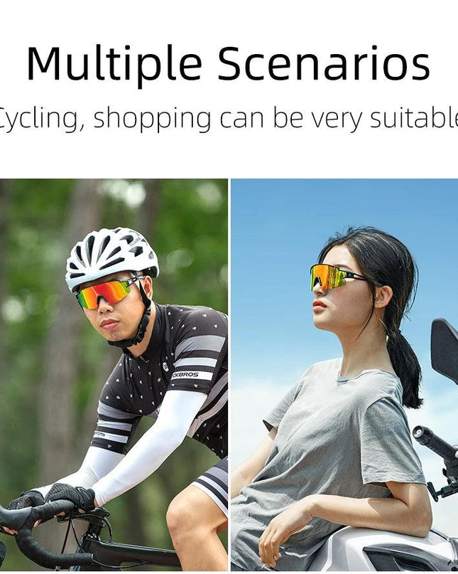 ROCKBROS Photochromic Cycling Glasses Polarized Built-in Myopia Frame Sports Sunglasses Men Women Glasses Cycling Eyewear Goggle