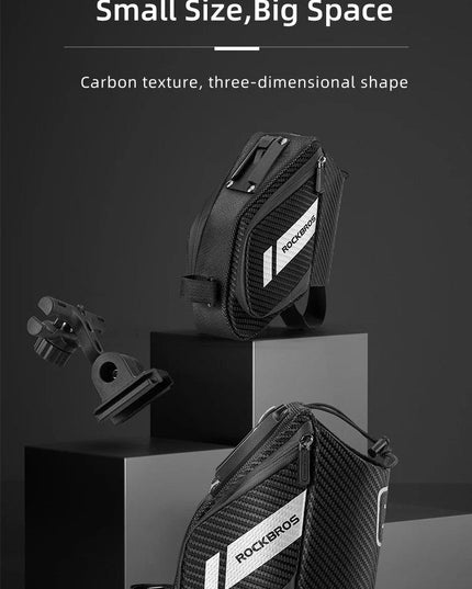 ROCKBROS 1.5L Bicycle Bag Water Repellent Durable Reflective MTB Road Bike With Water Bottle Pocket Bike Bag Accessories