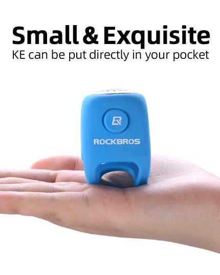 ROCKBROS Electric Cycling Bell 90 dB Horn Rainproof MTB Bicycle Handlebar Silica Gel Shell Ring Bike Bell Bicycle Accessories