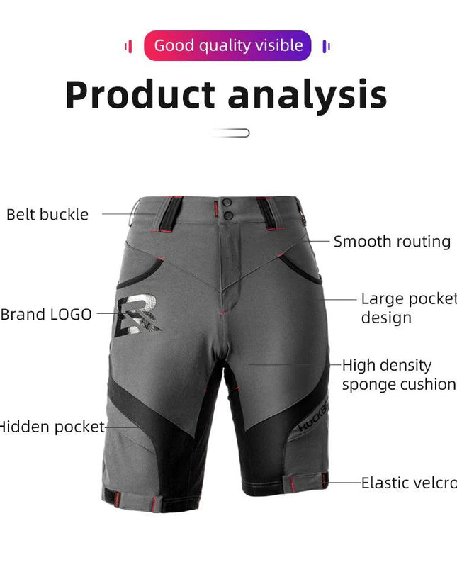 ROCKBROS 4D Women's Men's Shorts 2 In 1 With Separable Underwear Shorts Bike Shorts Climbing Running Bicycle Pants Cycling Trous
