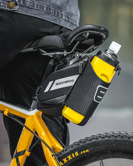 ROCKBROS 1.5L Bicycle Bag Water Repellent Durable Reflective MTB Road Bike With Water Bottle Pocket Bike Bag Accessories