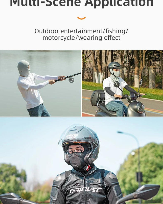 ROCKBROS Cycling Mask Summer UV Protection Balaclava Glasses Face Breathable Hole Men Women Quick-Drying Bicycle Ice silk Mask
