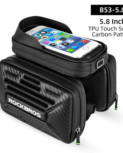 ROCKBROS Bicycle Bag Rainproof Touch Screen Phone Top Tube Bag MTB Road Bike Frame Front Saddle Bag & Pannier Bike Accessories