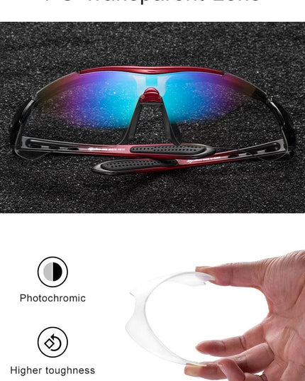 ROCKBROS Cycling Glasses Photochromic Bicycle Sports Sunglasses Men Women UV400 MTB Road Bike Goggles Ultralight Outdoor Eyewear