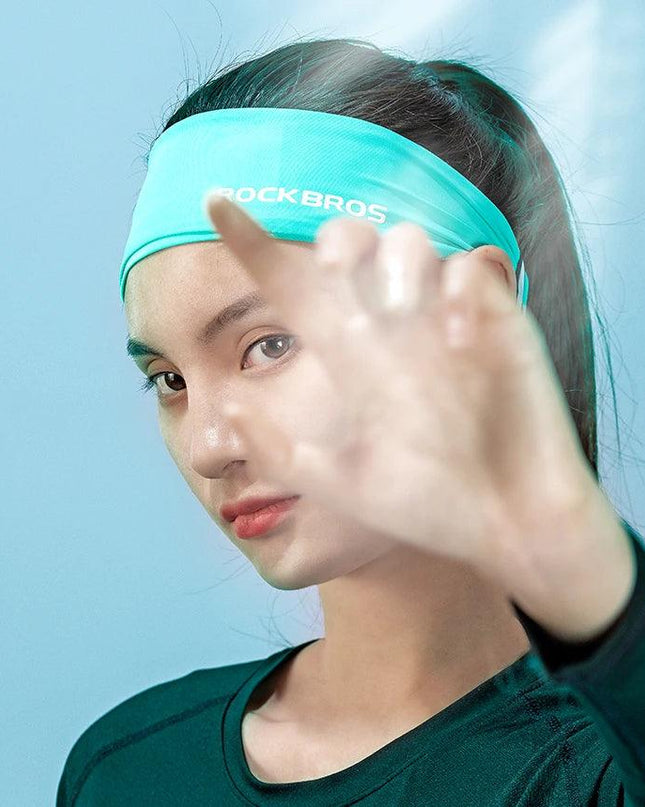 ROCKBROS Sport Headband Cycling Running Sweatband Fitness Yoga Gym Headscarf Sweat Hair Band Bandage Men Women Elastic Head Band