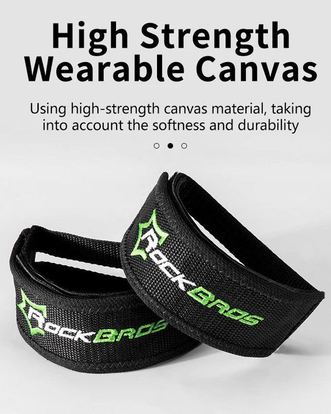 ROCKBROS Bike Pedal Cover Cycling Pedal Foot Strap Ultralight Anti-slip Pedal Belt High Strength Double-side Bicycle Accessories