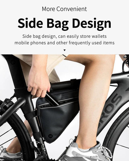 ROCKBROS Bike Bicycle Front Frame Triangle Bag Ultra-light Tube Small Packet Repair Tool Pouch Cycling Outdoor Sports Accessory