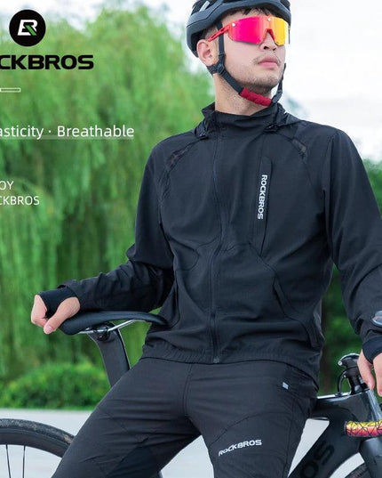 ROCKBROS Men's Cycling Clothing Sets Spring Autumn Breathable Cycling Jacket Comfortable Thin Unisex Outdoor Sport Suit EUR Size