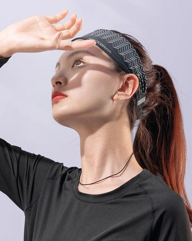 ROCKBROS Sport Headband Cycling Running Sweatband Fitness Yoga Gym Headscarf Sweat Hair Band Bandage Men Women Elastic Head Band