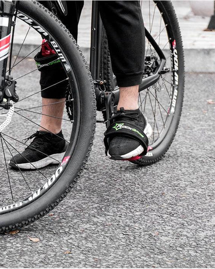 ROCKBROS Bike Pedal Cover Cycling Pedal Foot Strap Ultralight Anti-slip Pedal Belt High Strength Double-side Bicycle Accessories