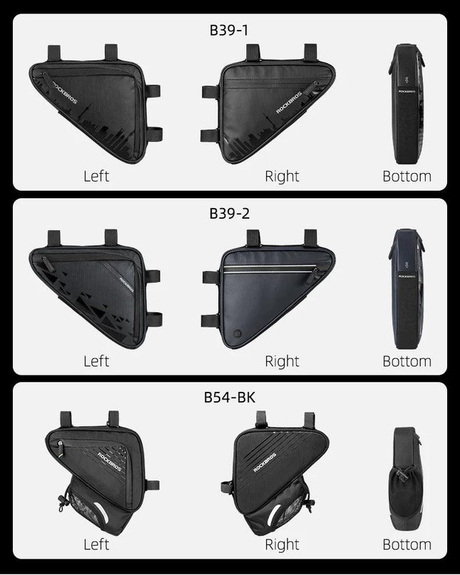 ROCKBROS Bike Bicycle Front Frame Triangle Bag Ultra-light Tube Small Packet Repair Tool Pouch Cycling Outdoor Sports Accessory
