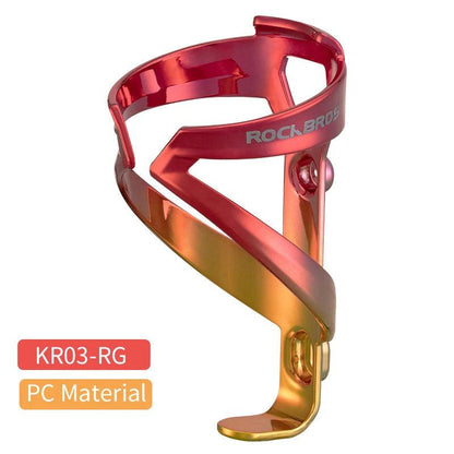 ROCKBROS MTB Bike PC Bottle Cage Toughness Integrally Molded Electroplating Ductility Bottle Holder 3 Colors Bicycle Accessories