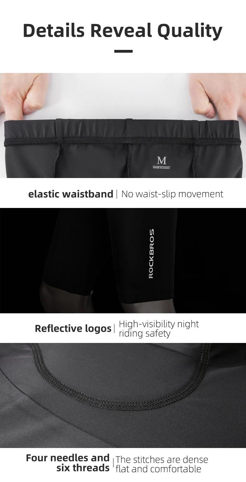 ROCKBROS 3D Summer MTB Bike Shorts Men Women Breathable Sponge Shock Absorption Cycling Shorts Moisture Wicking Sport Pants 2020