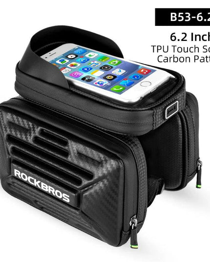 ROCKBROS Bicycle Bag Rainproof Touch Screen Phone Top Tube Bag MTB Road Bike Frame Front Saddle Bag & Pannier Bike Accessories