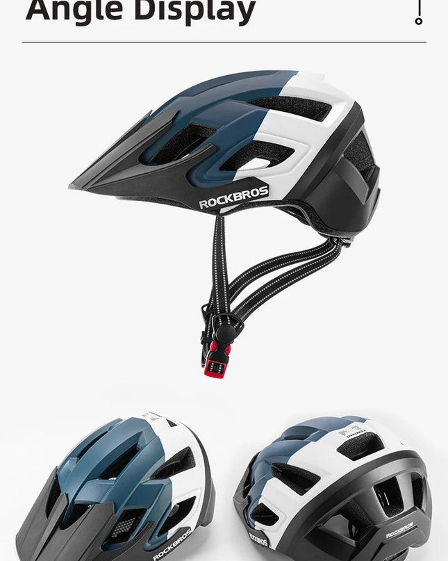 ROCKBROS Bicycle Helmet LED Light Rechargeable Cycling Helmet Mountain Road Bike Helmet Sport Safe Hat For Man Cycling Equipment