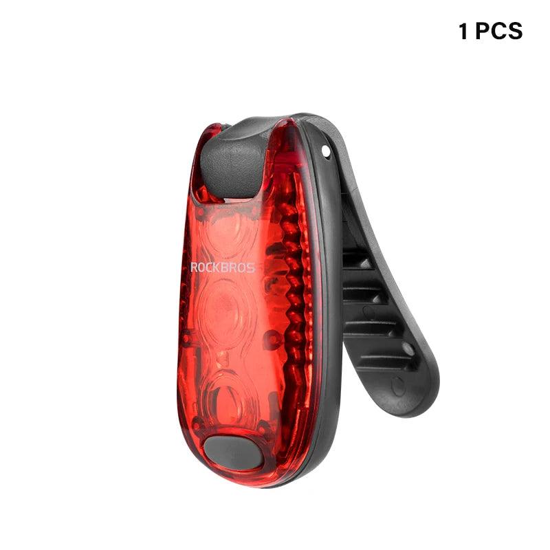 ROCKBROS Bike Tail Light Mini MTB Road Bike Light Warning Helmet Light Rear Bag light Portable Running Light Bicycle Accessories