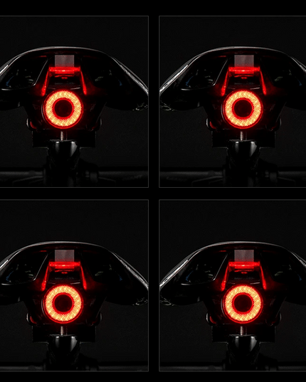 ROCKBROS Bicycle Smart Auto Brake Sensing Light IPx6 Waterproof LED Charging Cycling Taillight Bike Rear Light Accessories Q5