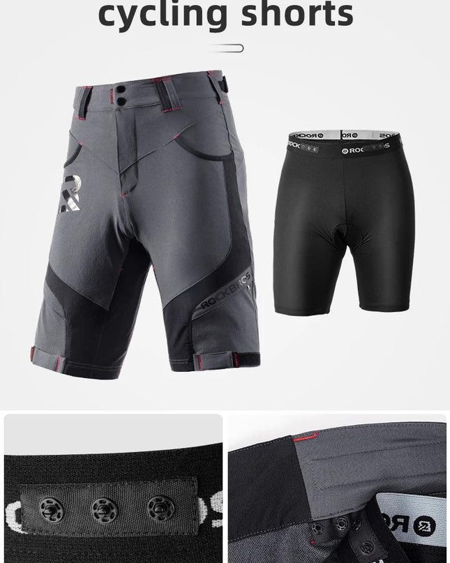 ROCKBROS 4D Women's Men's Shorts 2 In 1 With Separable Underwear Shorts Bike Shorts Climbing Running Bicycle Pants Cycling Trous