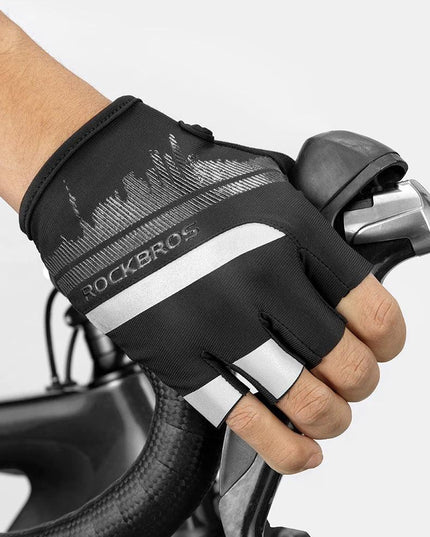ROCKBROS Cycling Gloves Half Finger Shockproof Wear Resistant Breathable MTB Road Bicycle Gloves Men Women Sports Bike Equipment
