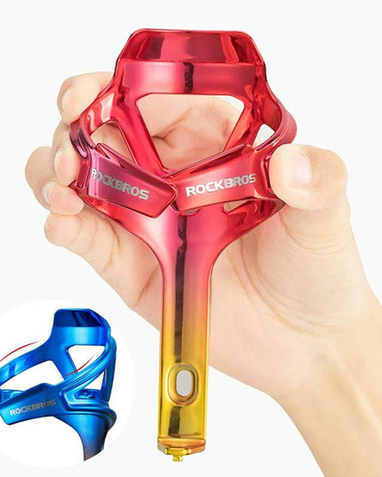 ROCKBROS MTB Bike PC Bottle Cage Toughness Integrally Molded Electroplating Ductility Bottle Holder 3 Colors Bicycle Accessories