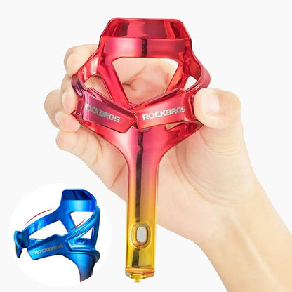 ROCKBROS MTB Bike PC Bottle Cage Toughness Integrally Molded Electroplating Ductility Bottle Holder 3 Colors Bicycle Accessories