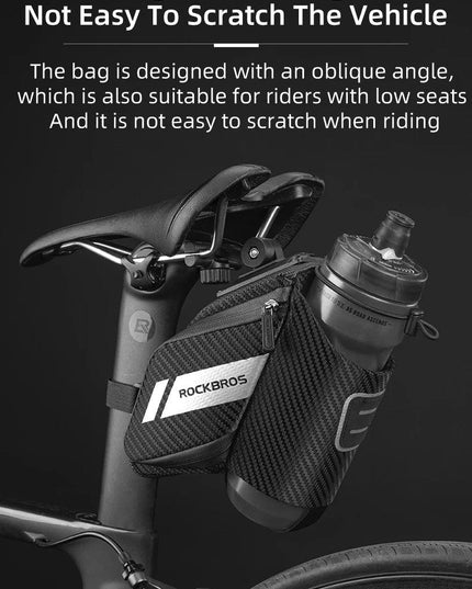 ROCKBROS 1.5L Bicycle Bag Water Repellent Durable Reflective MTB Road Bike With Water Bottle Pocket Bike Bag Accessories