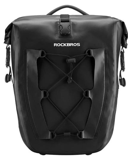 Rockbros Waterproof Bike Bag 25L Travel Cycling Bag Basket Bicycle Rear Rack Tail Seat Trunk Bags Bicycle Bags Panniers 1PCS