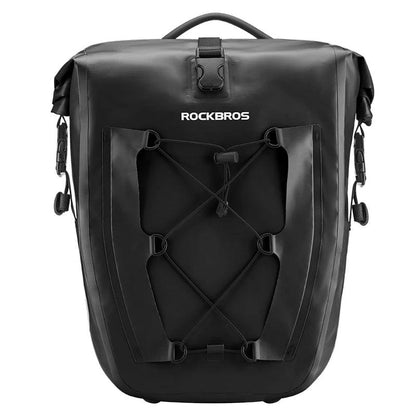 Rockbros Waterproof Bike Bag 25L Travel Cycling Bag Basket Bicycle Rear Rack Tail Seat Trunk Bags Bicycle Bags Panniers 1PCS