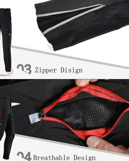 ROCKBROS Bike Cycling Pants Men Women Sport Breathable Summer Reflective Pants Riding  Bicycle Bike Fishing Fitness Trousers