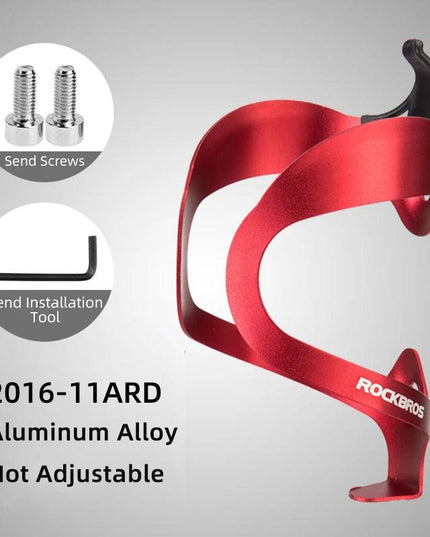 ROCKBROS Bicycle Aluminium Alloy Adjustable Water Bottle Cage Mountain Bike Cycling Bottle Holder Ultralight HandleBar Mount