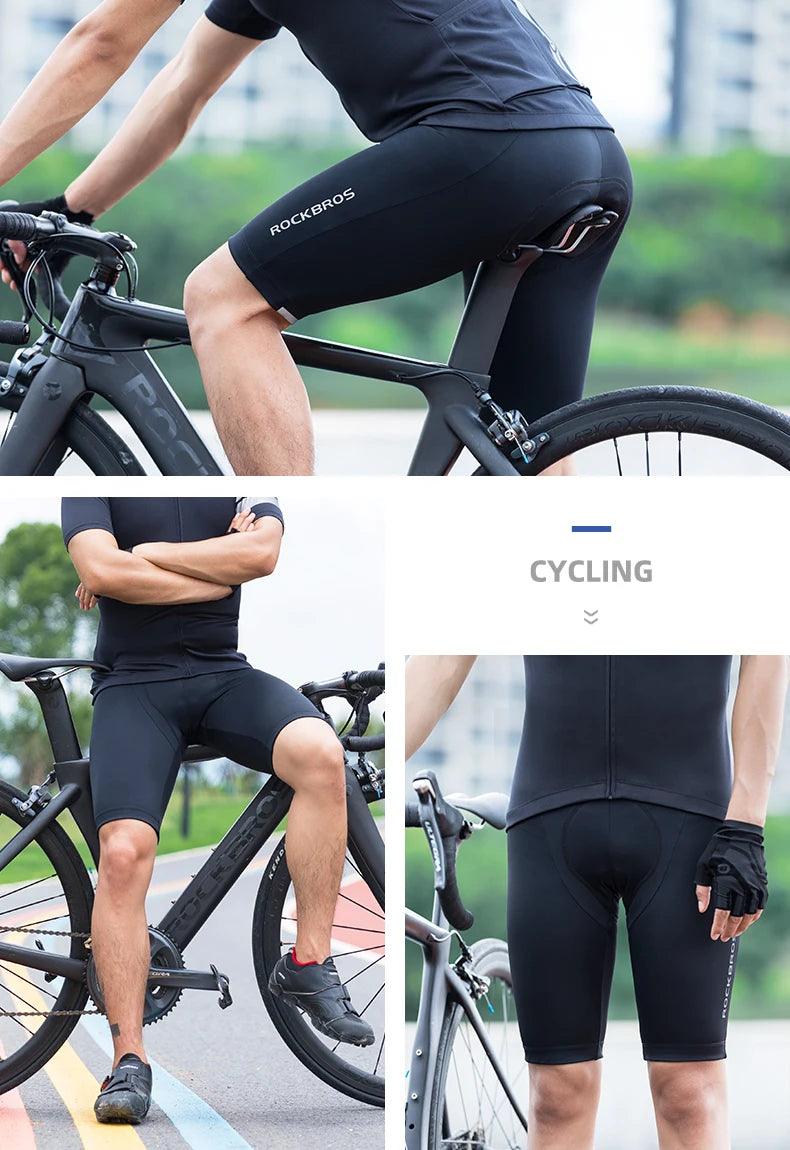 ROCKBROS 3D Summer MTB Bike Shorts Men Women Breathable Sponge Shock Absorption Cycling Shorts Moisture Wicking Sport Pants 2020