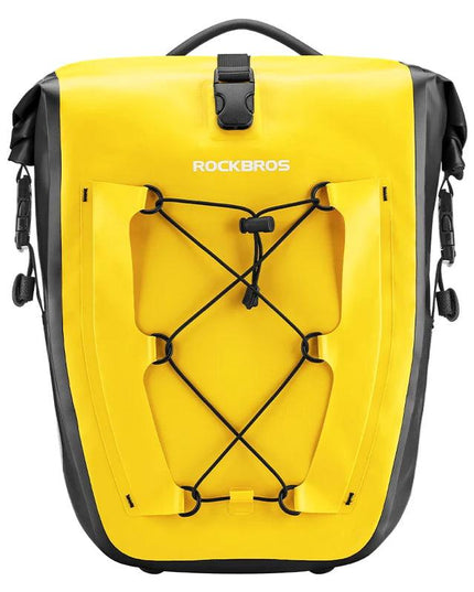 Rockbros Waterproof Bike Bag 25L Travel Cycling Bag Basket Bicycle Rear Rack Tail Seat Trunk Bags Bicycle Bags Panniers 1PCS