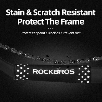 ROCKBROS Bicycle Chain Protection Cycling Ultralight Chain Guard Cover Quick Dry Chain Protector Stay Rear Fork Bike Accessories