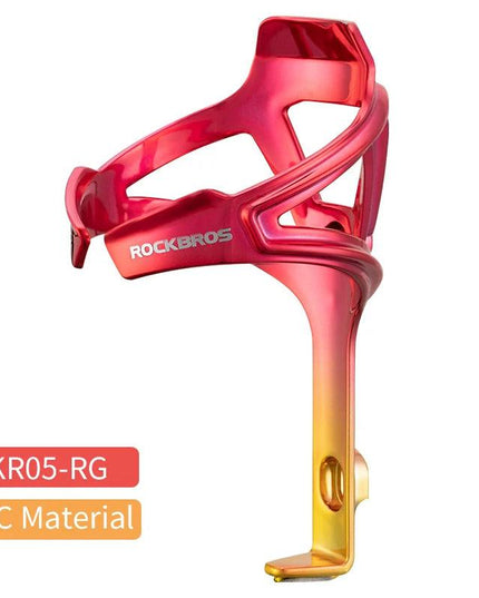 ROCKBROS MTB Bike PC Bottle Cage Toughness Integrally Molded Electroplating Ductility Bottle Holder 3 Colors Bicycle Accessories