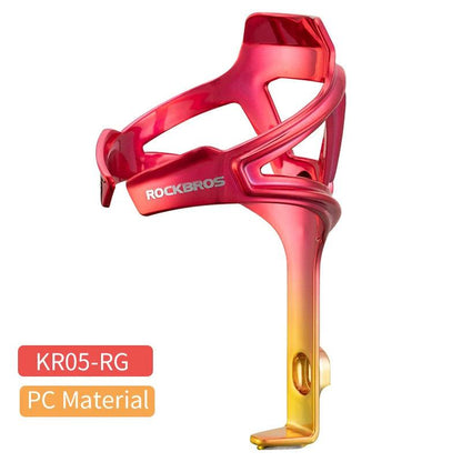 ROCKBROS MTB Bike PC Bottle Cage Toughness Integrally Molded Electroplating Ductility Bottle Holder 3 Colors Bicycle Accessories