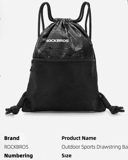 ROCKBROS Men Women Gym Bag Drawstring High Capacity Backpack Outdoor Sports Training Cycling Storage Bag Multipurpose Yoga Bag